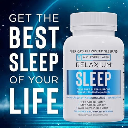 Relaxium Sleep Aid for Adults – Professional – Magnesium Glycinate: This highly absorbable form of magnesium helps – Image 3
