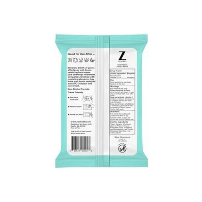 Zoviro Hand Sanitizer Wipes, Moisturizing With Tea Tree Essential Oil, Ultra-Soft 100% Viscose, Hand Wipes Travel Size, Tea Tree Scent, 20 Count (Pack of 10)