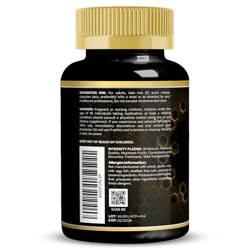 Lions Mane Supplement Capsules - 120 Count - Mushroom Supplement, Brain Supplements for Memory and Focus, Lion's Mane Mushroom Capsules - Cognitive & Immune Support, Focus Supplement - 2 Pack - görsel 2