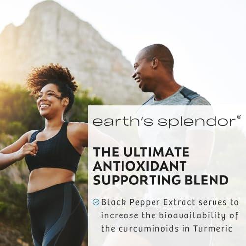 Earth's Splendor Turmeric Complex 500mg with Black Pepper, 90 Capsules - Supports Antioxidant Activity and Joint Health* - 1.5 Month Supply - görsel 8