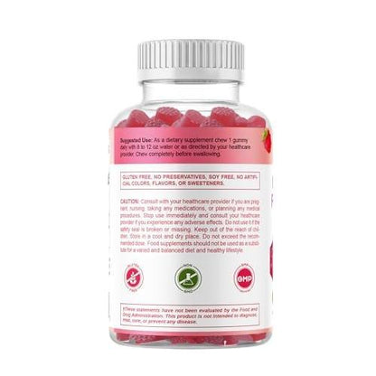 Vitamatic Chromium Picolinate 1000 mcg - 90 Gummies - High Potency Chromium - Raspberry Flavor (Total 180 Gummies) 2 Packs
