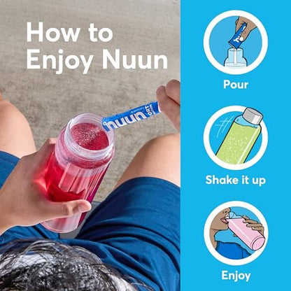 Nuun Sport Electrolyte Powder Packets with Magnesium, Calcium, Potassium, Chloride, and Sodium, Hydration Packets for On-the-Go, All Out Orange Flavor, Gluten Free & Vegan, 16 Single Servings