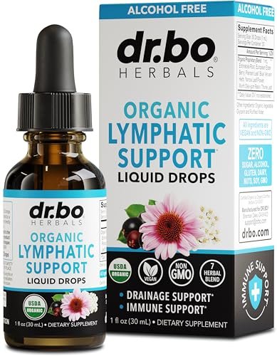 Lymphatic Drainage Supplements Drops - Organic Lymphatic Support Liquid Drops Cleanse with Echinacea for Lymph System Support Supplement, Lymph Node Detox Cleanse System Drainage - 1oz Vegan Non-GMO - görsel 9