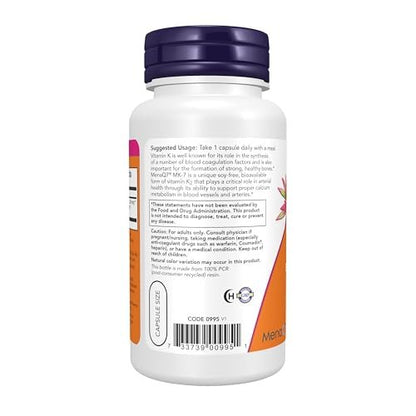 Now Foods Supplements, MK-7 Vitamin K-2 300 – Trusted Quality: Now Foods is a reputable brand known for rigorous – Image 5