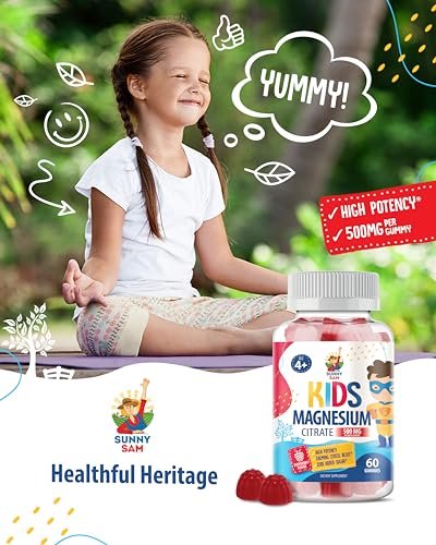Sugar-Free Magnesium Gummies for Kids & Teens - 500mg Calm Magnesium Citrate Gummies - Kids Magnesium Gummy - Chewable Magnesium Gummy Supplement for Sleep, Mood & Muscle Support - 2Pack - görsel 11