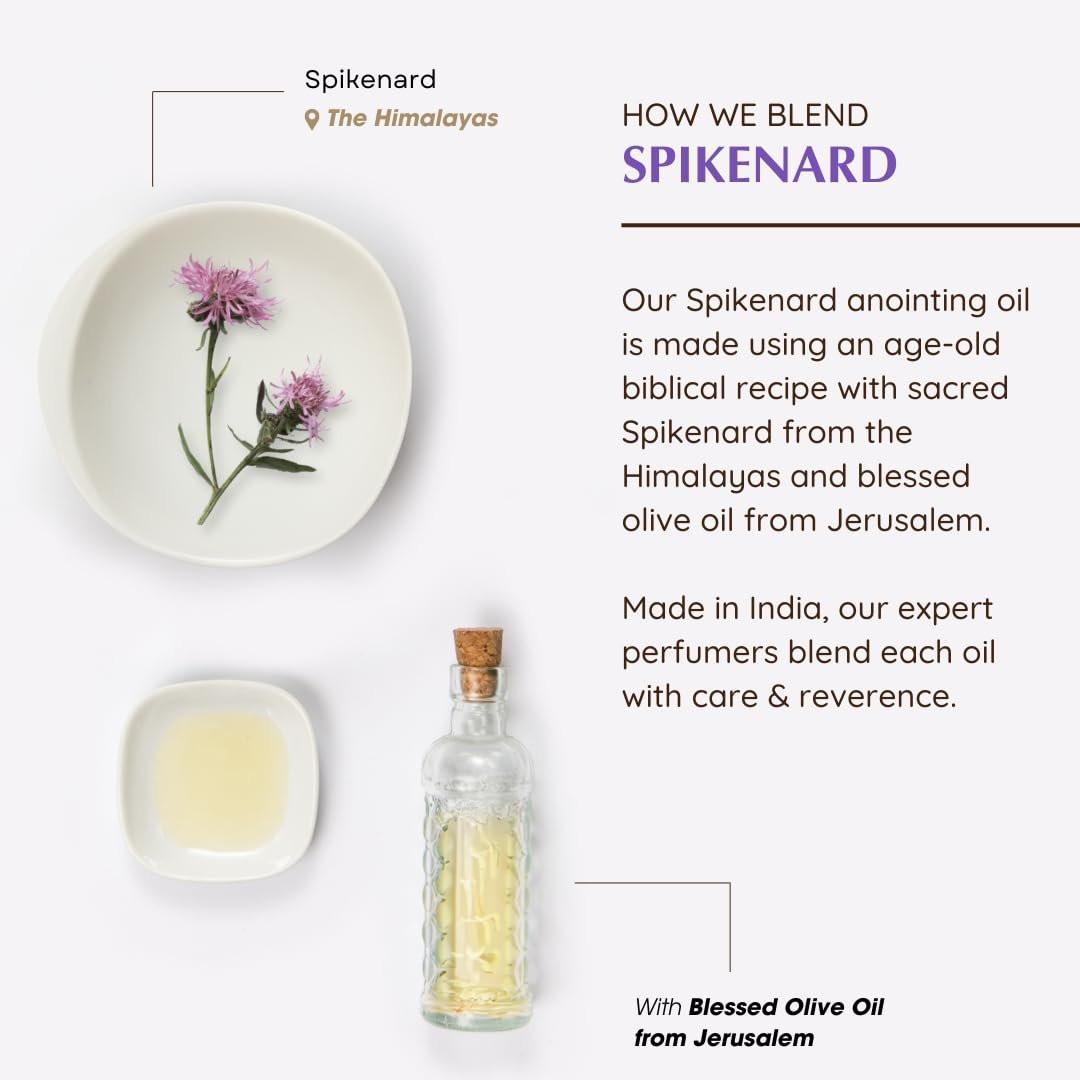 Spikenard Anointing Oil 9ml (0.3 fl oz.)| Blessings from The Holy Lands | Blessed from Jerusalem with Biblical Spices | Christian Gift | Holy Oil for Prayer and Protection - görsel 7