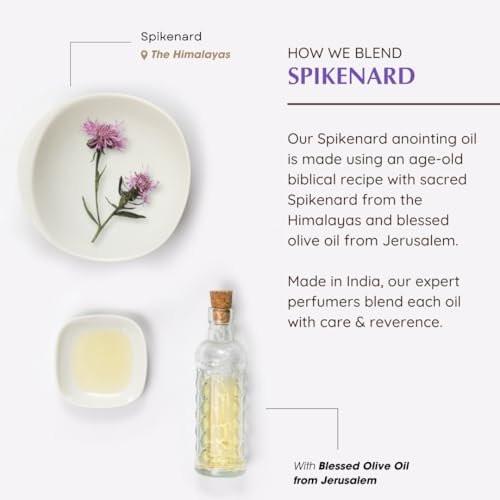 Spikenard Anointing Oil 9ml (0.3 fl oz.)| Blessings from The Holy Lands | Blessed from Jerusalem with Biblical Spices | Christian Gift | Holy Oil for Prayer and Protection - görsel 8