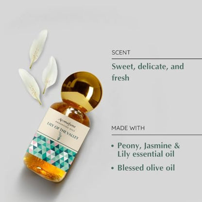 Lily of The Valley Anointing Oil 9ml (0.3 fl oz.)| Blessings from The Holy Lands | Blessed Olive Oil from Jerusalem with Biblical Spices | Natural Ingredients | Holy Oils for Prayer and Protection
