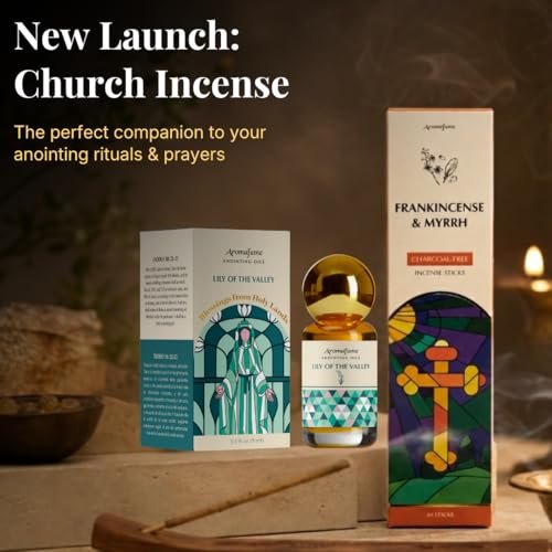 Lily of The Valley Anointing Oil 9ml (0.3 fl oz.)| Blessings from The Holy Lands | Blessed Olive Oil from Jerusalem with Biblical Spices | Natural Ingredients | Holy Oils for Prayer and Protection - görsel 12