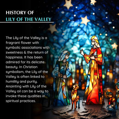 Lily of The Valley Anointing Oil 9ml (0.3 fl oz.)| Blessings from The Holy Lands | Blessed Olive Oil from Jerusalem with Biblical Spices | Natural Ingredients | Holy Oils for Prayer and Protection