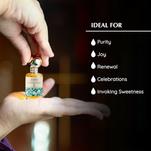 Lily of The Valley Anointing Oil 9ml (0.3 fl oz.)| Blessings from The Holy Lands | Blessed Olive Oil from Jerusalem with Biblical Spices | Natural Ingredients | Holy Oils for Prayer and Protection - görsel 10