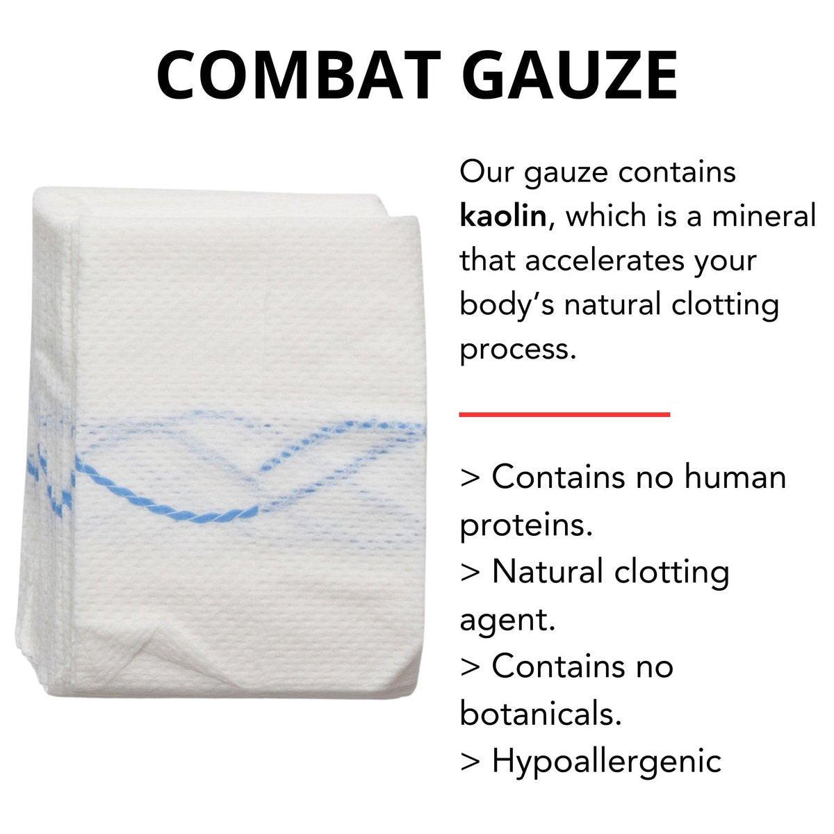 First Aid Advanced Quick Clot Combat Gauze - Flexible Hemostatic Gauze - to Stop The Bleed Kit Faster Wound Packing with Quick Clotting Medical Gauze - Survival Kit Supplies (Pack of 1) - görsel 8