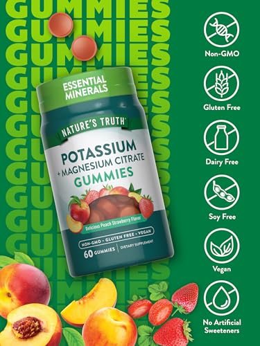 Nature's Truth Potassium Magnesium Citrate Gummies | 60 Count | Vegan, Non-GMO & Gluten Free Supplement - görsel 6