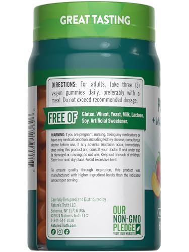 Nature's Truth Potassium Magnesium Citrate Gummies | 60 Count | Vegan, Non-GMO & Gluten Free Supplement