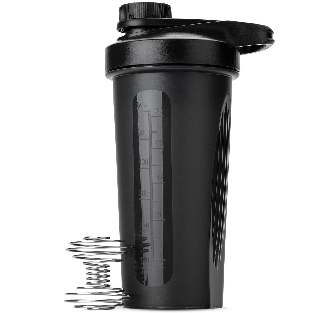 Mr. Pen Shaker Bottle for Protein Mixes with Twist Cap, 28 oz, Black Protein Shaker Bottle with Wire Whisk Ball - görsel 1