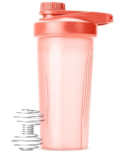 Mr. Pen Shaker Bottles for Protein Mixes with Twist Cap, 28 oz, Coral Pink Protein Shaker Bottle with Wire Whisk Ball, Shaker Cup, Mixer Bottle - görsel 9