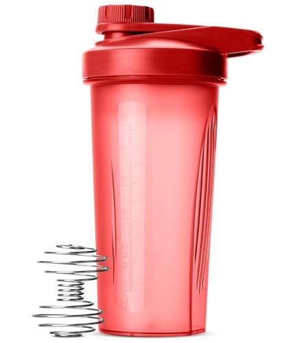 Mr. Pen- Shaker Bottle for Protein Mixes, 28 oz, Red With Twist Cap and Wire Whisk Ball, Mixer Cup for Shakes - görsel 4