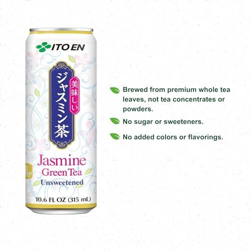 Ito En Jasmine Green Tea, Unsweetened, 10.6 Ounce (Pack of 12) - görsel 3