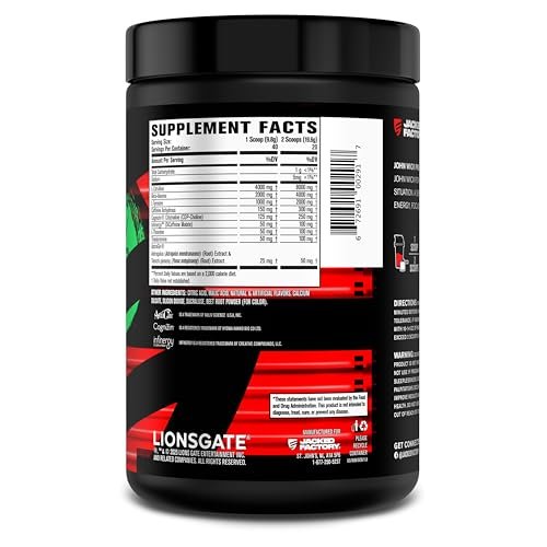Jacked Factory X John Wick - Wick Mode Pre Workout Powder - Intense Energy, Battle-Ready Focus, Unstoppable Commitment, and Sheer Will - 40 Servings, Osaka Cherry Blossom - görsel 16