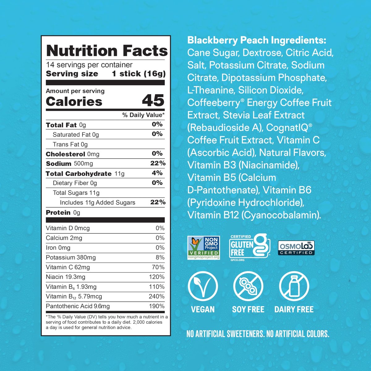 Liquid I.V.® Hydration Multiplier +Energy - Yuzu Pineapple | Electrolyte Powder Drink Mix | 1 Pack (14 Servings) - görsel 10