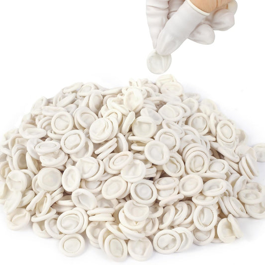 LECWELL Finger Cots Finger Gloves Disposable (Approx 480pcs), Medium Finger Protectors, Finger Covers Protection for Finger Tips, Thumb Protector for Electronic Repair, Handmade, Industrial Apply