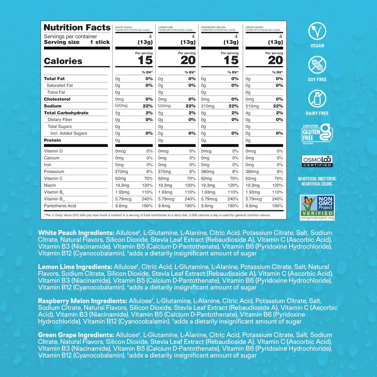 Liquid I.V.® Hydration Multiplier Sugar-Free – Potassium: 380mg (8% DV) – Image 10