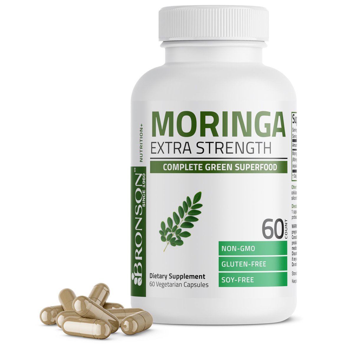 Bronson Moringa Extra Strength Capsules Moringa Oleifera Powder, 60 Count - görsel 4