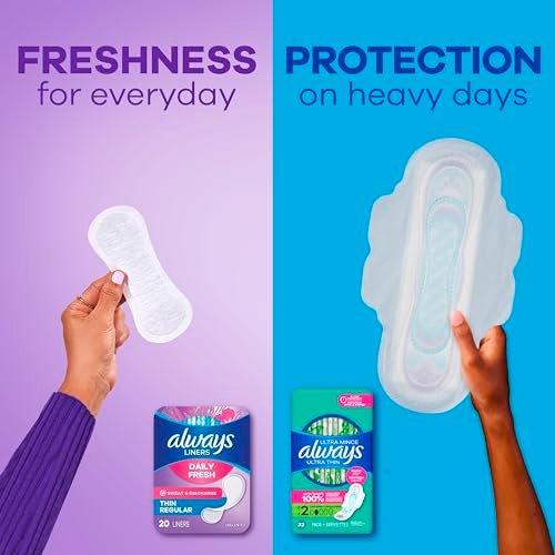 Always Panty Liners for Women Daily Liners, Regular Absorbency, Unscented, 216 Count x 2 (432 Total) - görsel 11