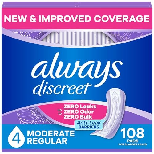 Always Discreet Adult Incontinence Pads for – Moderate Absorbency (4 Drop): Perfect for light to moderate bladder – Image 2