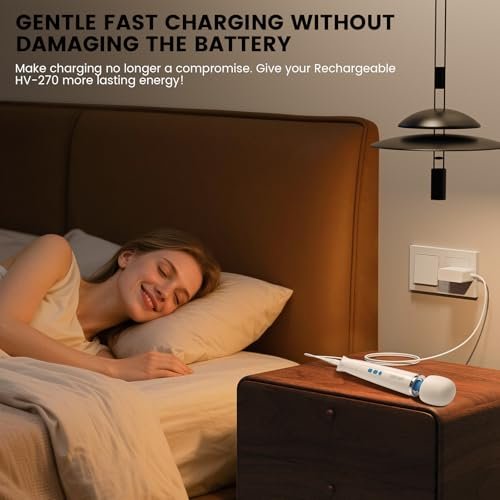 HV270 Charger Replacement Compatible with Hitachi Magic Wand HV-270 Rechargeable Cordless Massager Power Adapter Supply Cord (ONLY for HV270) - görsel 13