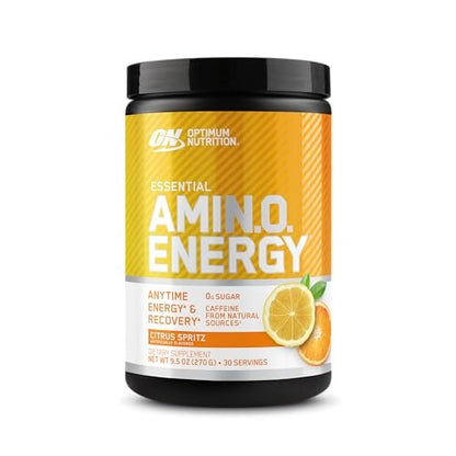 Optimum Nutrition Amino Energy - Pre Workout with Green Tea, BCAA, Amino Acids, Keto Friendly, Green Coffee Extract, Energy Powder - Citrus Spritz, 9.5 Ounce, 30 Servings (Packaging May Vary)
