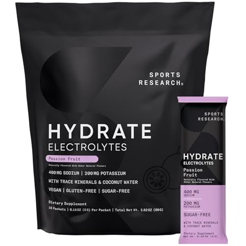 Sports Research Hydrate Electrolytes Powder – Convenient Packets: Each packet is portable and easy to mix with – Image 16