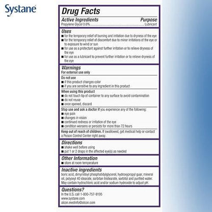 Systane Complete Preservative Free Dry Eye Drops, 30 Ct Single Use Vials, Contains Propylene Glycol 0.6%, Unit-Dose Lubricating Eye Drops for Irritation & Dryness, Hydrating & Soothing