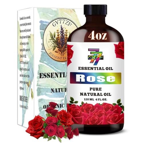 Rose Essential Oil – Rose Oil for Diffuser, DIY Candles, Soap, Humidifier, Bath, Gift – Rose Fragrance Oil 4 fl oz (120 ml) – GV77ZF - görsel 18