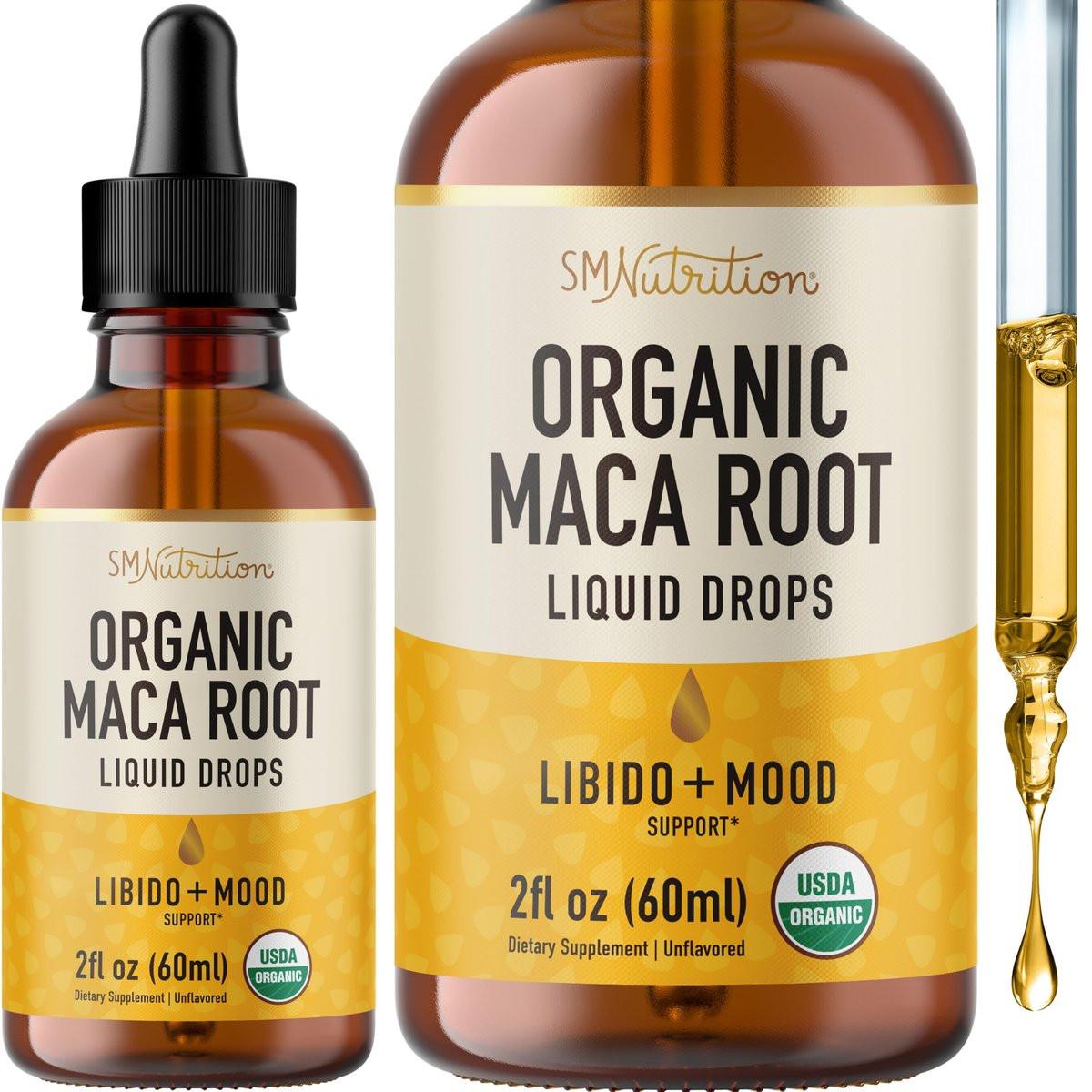 Maca Root Liquid Drops for Organic Energy Support for Women & Men | 2 Fluid Ounces | Support Hormone Balance, Mood, Energy & Fitness | Organic Maca Root for Women & Men | 4-Month Supply, 120 Servings - görsel 2