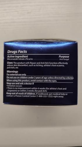 CHARMPOO Antifungal Cream, 2% Miconazole for Jock Itch, Athlete’s Foot & Ringworm, Fast-Absorbing Anti Fungal Skin Cream for Feet, Groin & Body Folds, 3.4 oz / 100g - görsel 10