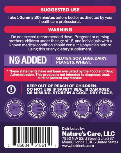 Melatonin 10mg Gummies with 10mg of – Vegetarian Friendly: No gelatin or animal-derived ingredients – perfect for – Image 4