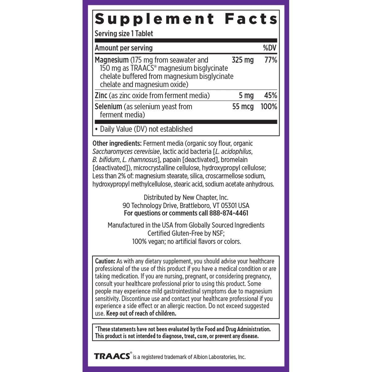 New Chapter Magnesium-Selenium-Zinc Supplement, 325 mg Magnesium in One-Daily Tablet for Active Bodies, Bounce Back After Exercise with Muscle Support Minerals + Hydrating Electrolytes, 30 Count - görsel 11
