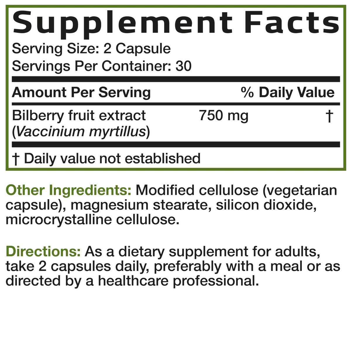 Bronson Bilberry Extra Strength Vaccinium Myrtillus, Promotes Eye Health and Supports Healthy Vision - Non GMO, 60 Vegetarian Capsules - görsel 11