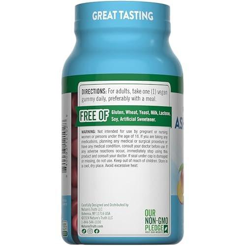 Nature's Truth Ashwagandha Gummies | 120 Count | Tropical Flavor | Vegan, Non-GMO & Gluten Free Supplement - görsel 13