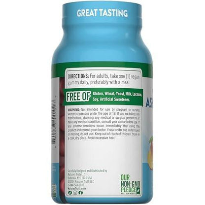 Nature's Truth Ashwagandha Gummies | 120 Count | Tropical Flavor | Vegan, Non-GMO & Gluten Free Supplement