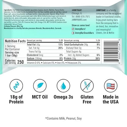 JiMMYBAR! - Golden Vanilla Cookies 'N Cream – Product Dimensions: 1.5 x 2.5 x 5 inches per bar (approx.) – Image 7