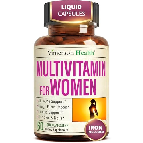 Vimerson Health Multivitamin for Women: Vitamins, Minerals and Bioavailable D3 for Focus and Energy Support – Daily Womens Multivitamins and Multiminerals – 60 Liquid Capsules - görsel 14