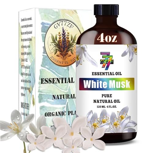 White Musk Essential Oil – Clean White Musk Oil for Diffuser, Humidifier, DIY Candles, Soap, Bedroom, Office, Yoga, Gift – 4 fl oz (120 ml) – GV77ZF - görsel 4