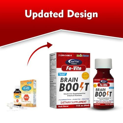 Pediatric FE-Vite Drops | Liquid Iron Supplement | 50ml, 1.66 Fl Oz (Pack of 1)