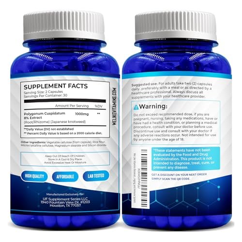 We Like Vitamins Resveratrol 1000mg per Serving - 60 Easy to Swallow Veggie Capsules - Natural Resveratrol Supplement 1000mg - Antioxidant Supplement Helps Support Immune System - görsel 11