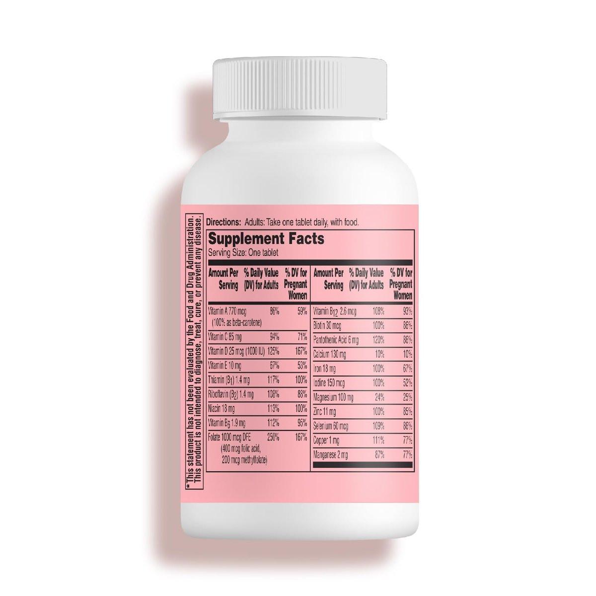 One A Day Pregnancy Planning Prenatal Multivitamin for Women, Pre Pregnancy Vitamins for Women with Methylfolate, Folic Acid, Zinc, Vitamin B12 & Vitamin D to Support Reproductive Health, 60 Tablets - görsel 13