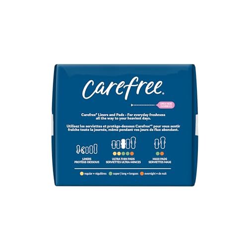 Carefree Ultra Thin Pads for Women, Super/Long Pads with Wings, 84ct (3 Packs of 28ct) - Feminine Care & Postpartum – Image 4