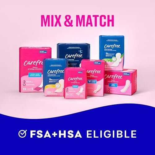 Carefree Ultra Thin Pads for Women, Super/Long Pads with Wings, 84ct (3 Packs of 28ct) - Feminine Care & Postpartum – Image 14