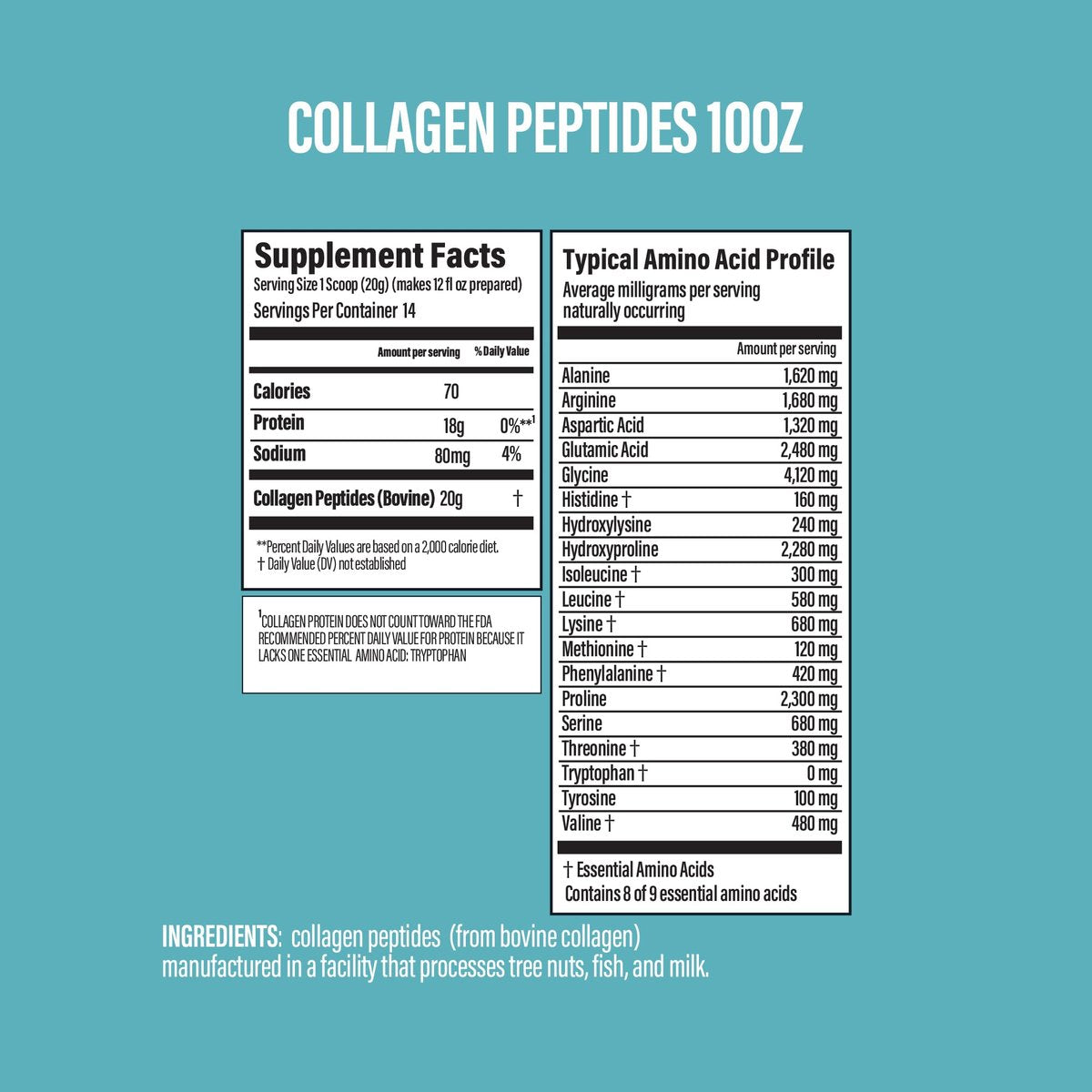 BUBS Naturals Unflavored Collagen Peptides – Servings: 14 – Image 7